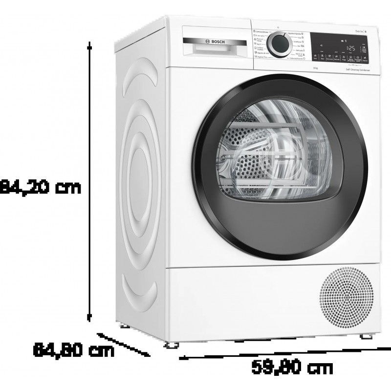 MAQUINA S/ROUPA BOSCH 9KG SERIE 6 BRANCO