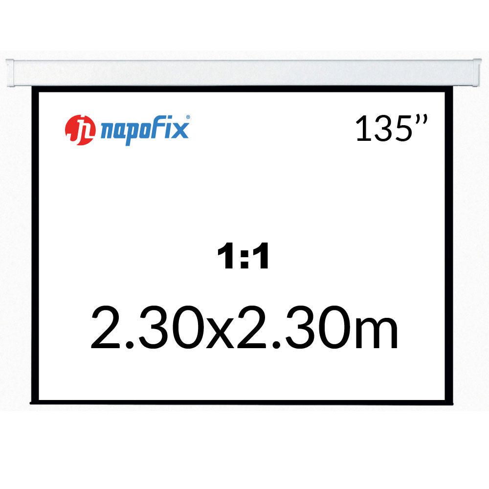 TELA PROJECTOR SUSPENS. 240X240 130" 1:1