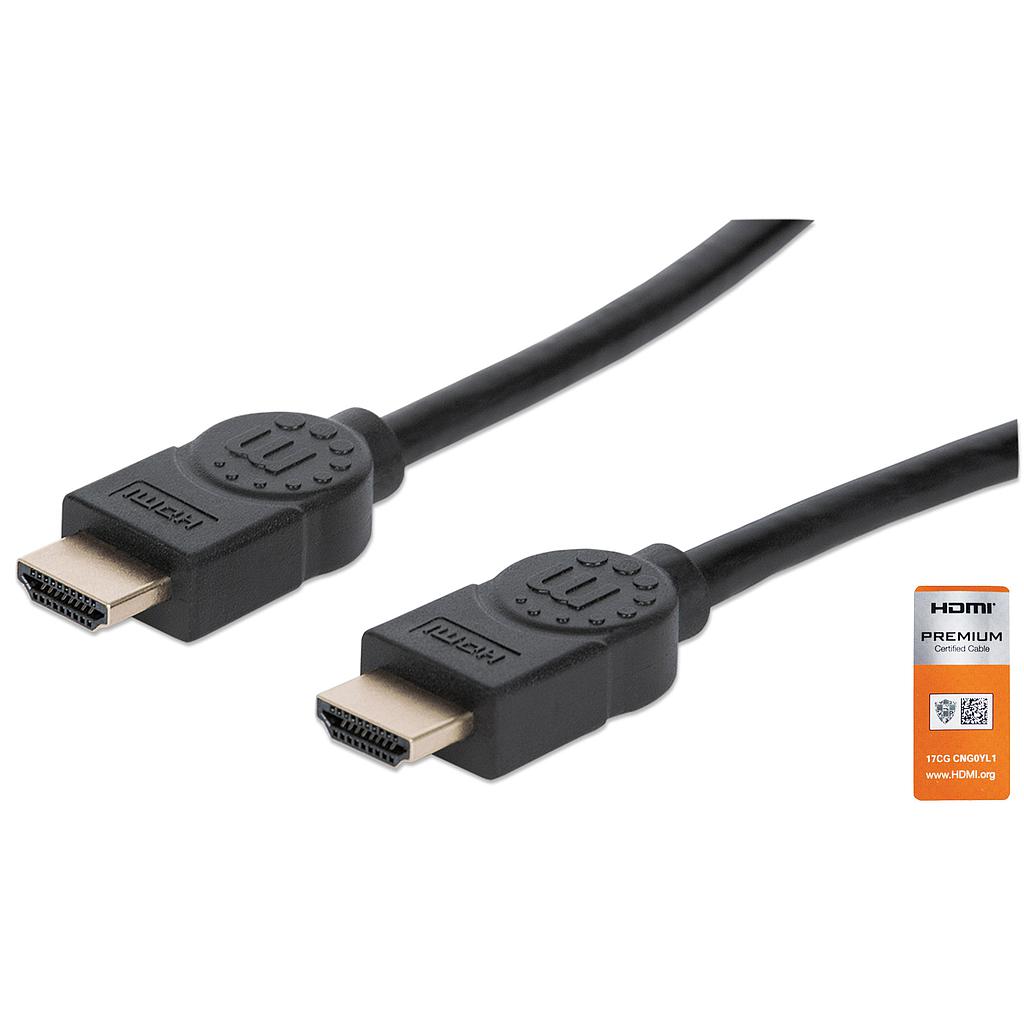 CABO HDMI 15MT (M/M) Plano 4K@60Hz PRETO MANHATTAN